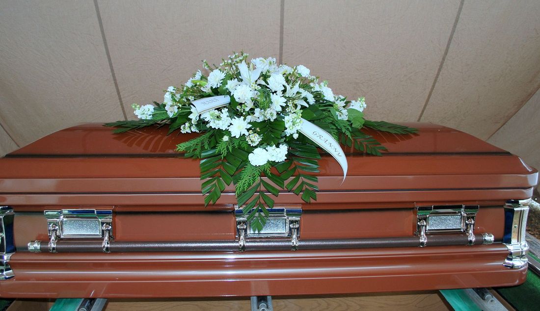 addobbo funebre su bara