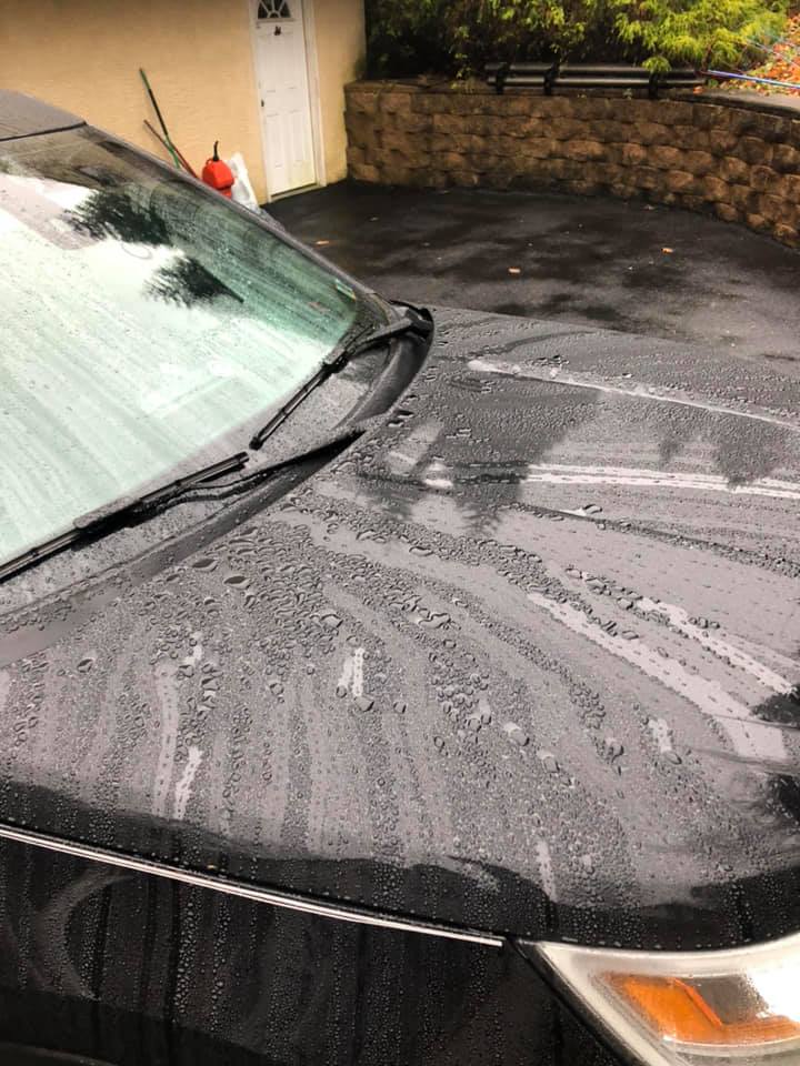 Exterior Car Detailing — Clean Hood of a Car in West Chester, PA Exterior Car Detailing — Clean Hood of a Car in West Chester, PA