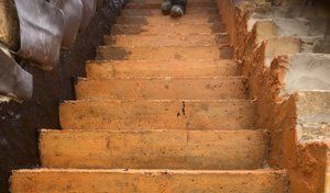 Before stone staircases