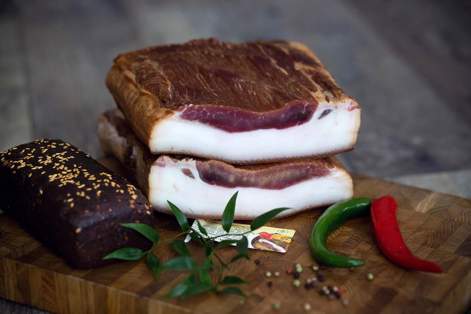 Pork lard with loin