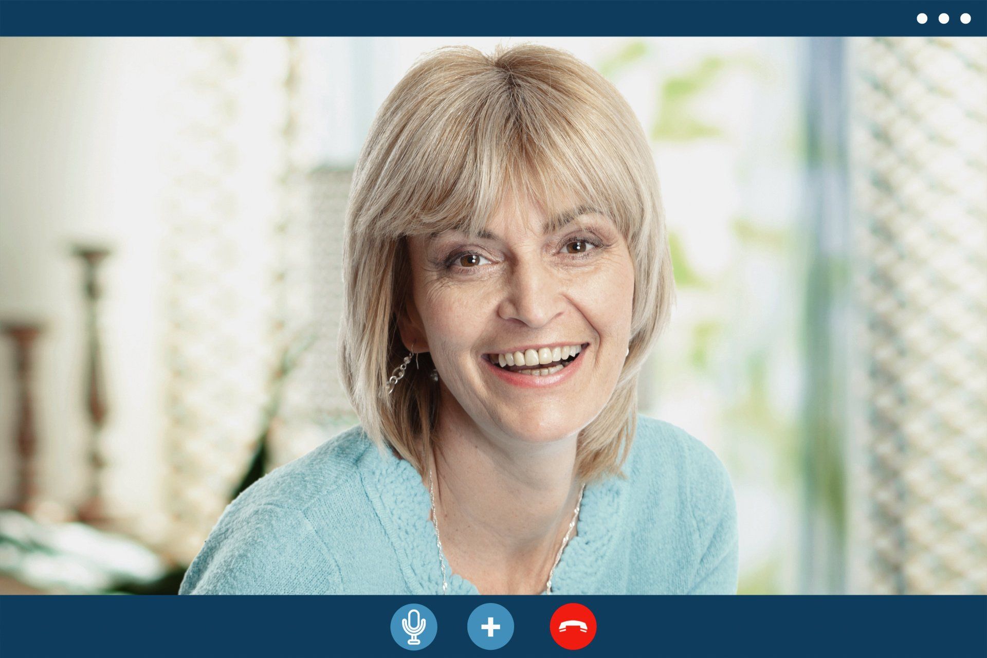 Retired Women using video chat during COVID-19