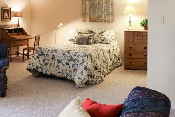 Interior view of a bedroom at Timberhill Villa
