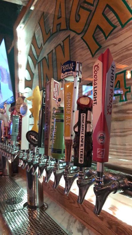 The Village Inn Sylvania Ohio Beer Taps at the Bar