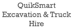 quiksmart excavation and truck hire business logo quiksmart excavation and truck hire business logo