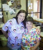 Gwen Henderson and Celinda King