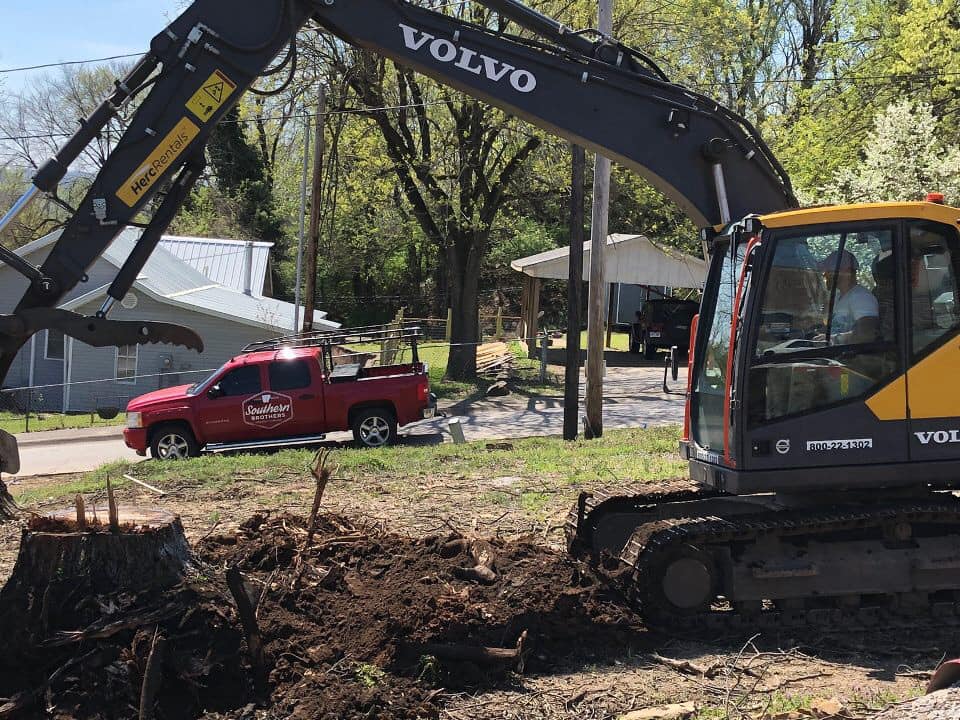 trench digging