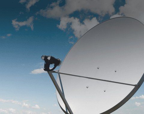 large satellite dish
