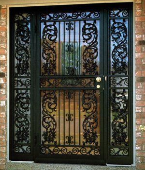 Black Security Door — Detroit, MI — Protector Window & Door Black Security Door — Detroit, MI — Protector Window & Door