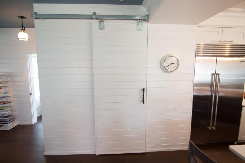 new kitchen barn door pantry designed and built by philip vogt construction