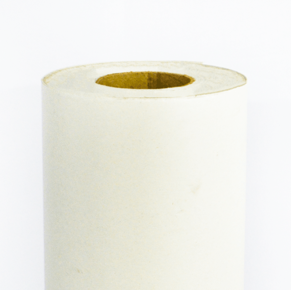 Fotografia rollo papel textil blanco