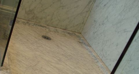 Carrara Marble shower tray