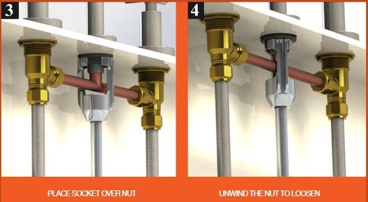 Basin socket set