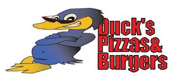DUCKS PIZZAS AND BURGERS logo
