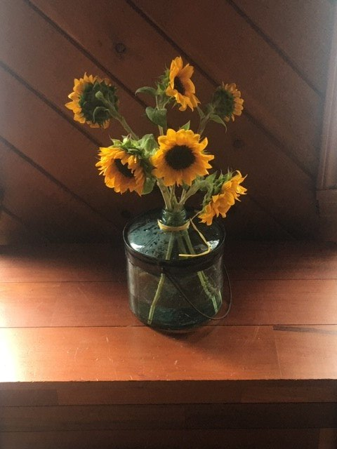 flowers on table