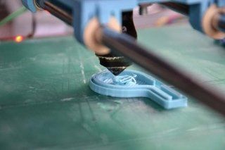 Testina di stampante 3D in azione