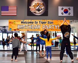 Martial arts kids class near me frisco TX - Tiger Sun