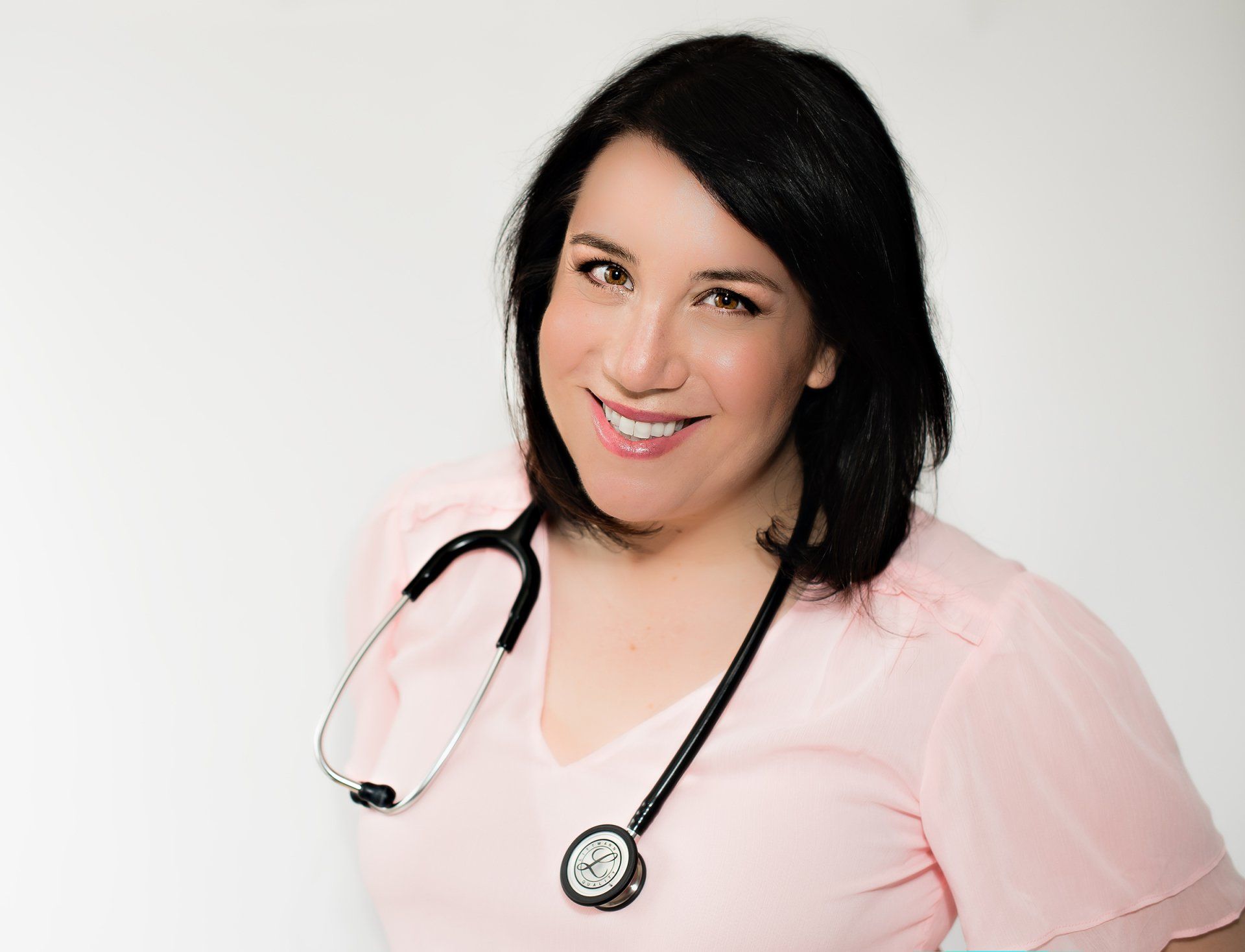LinkedIn Headshots Toronto | Stacey Naglie Photography | Woman with Stethoscope