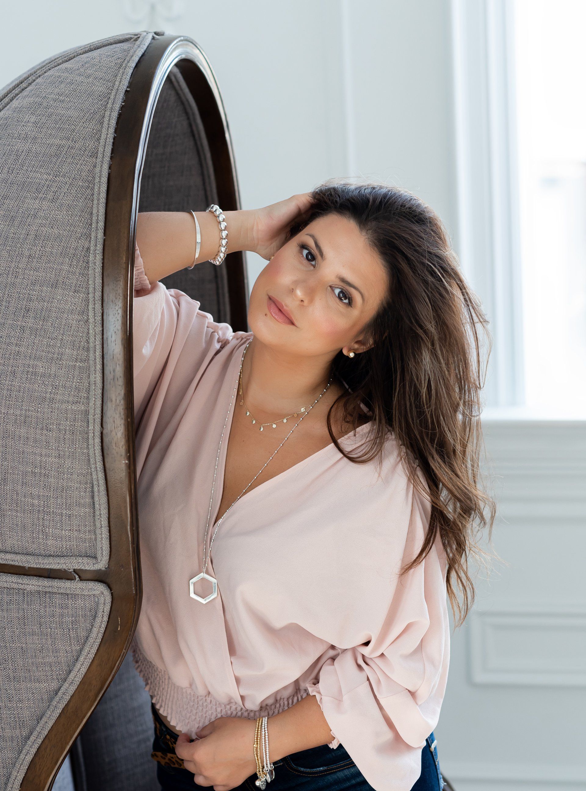 Professional Portrait Photography | Stacey Naglie Toronto | Woman in high back chair
