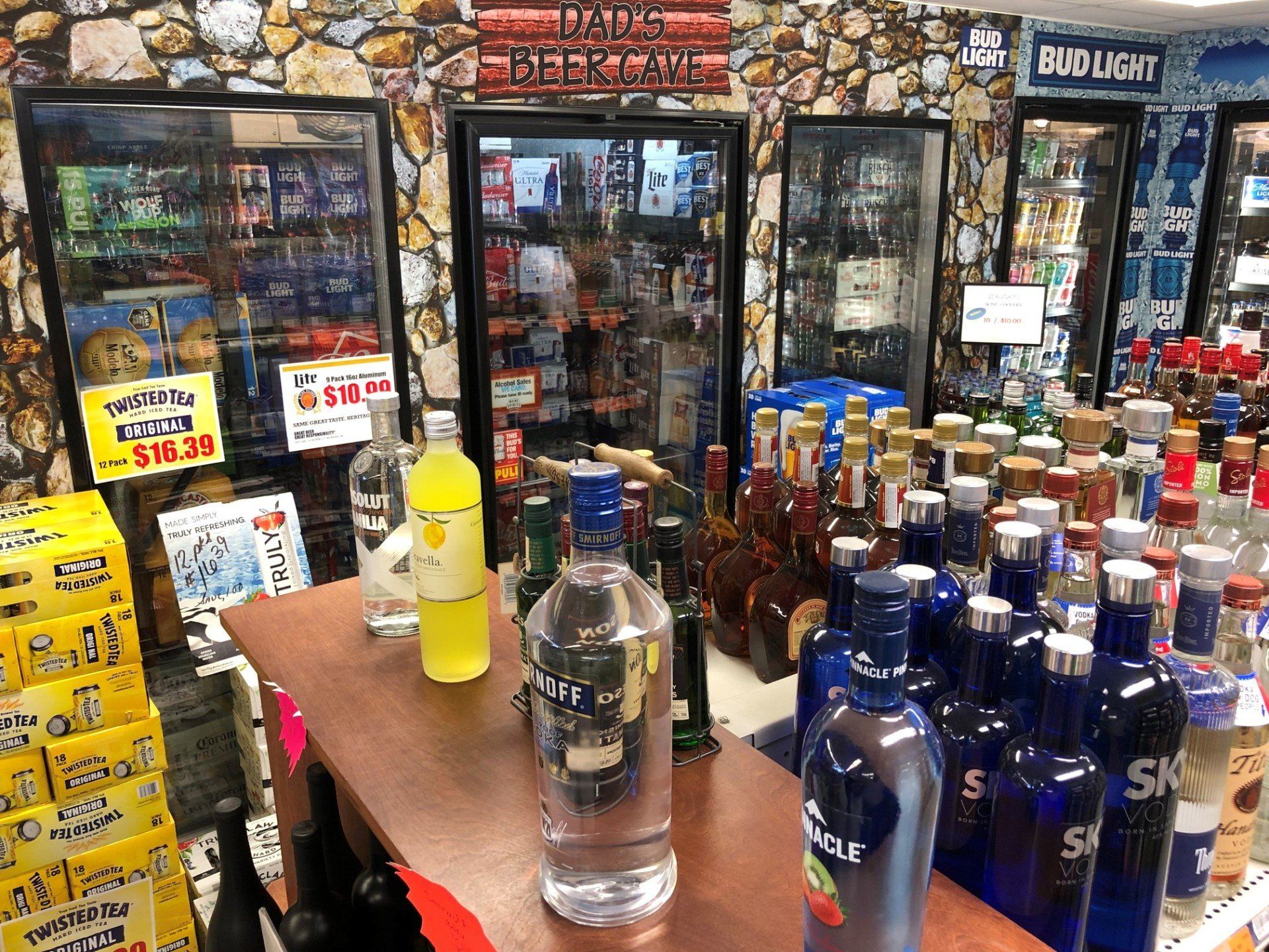 bottles of liquor