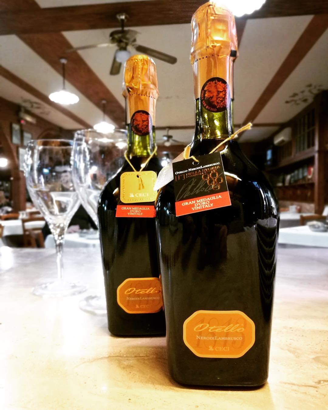 Bottiglie di Lambrusco