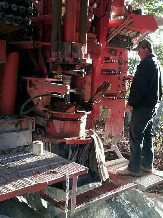 Man operating truck - Russell Well Drilling in Taylorsville, NC
