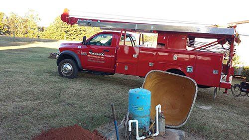 Trucks Service - Russell Well Drilling in Taylorsville, NC