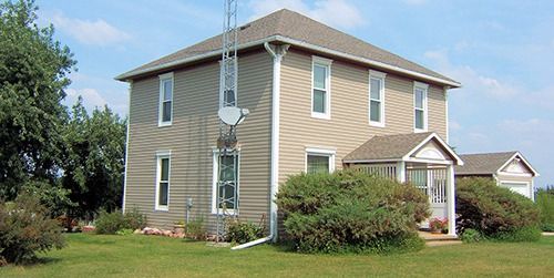 Siding installed on the exterior of the house in Table Rock, NE