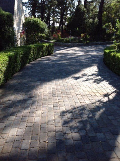 Brick driveway