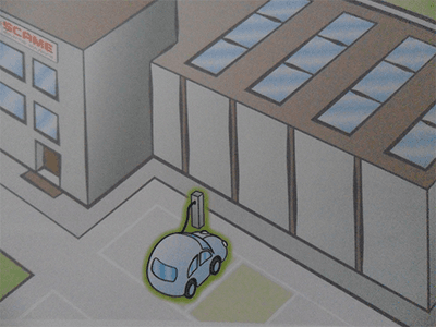 immagine illustrativa ricarica elettrica auto