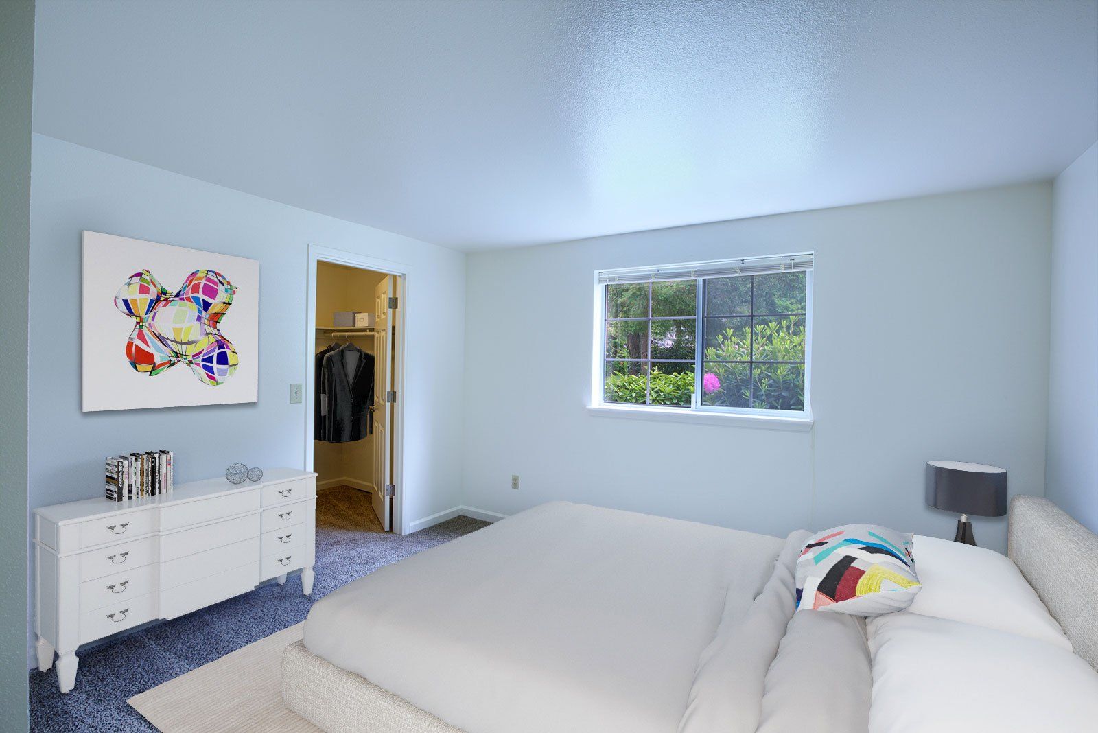 1x1 bedroom - virtually staged