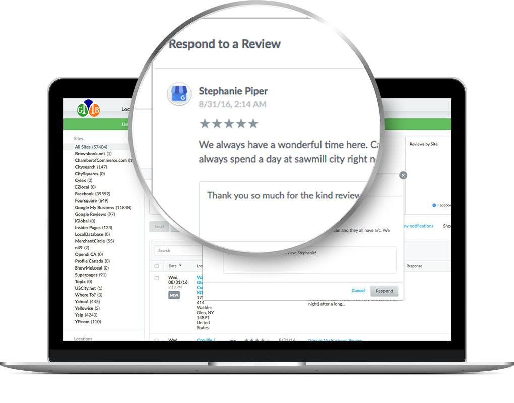 Review Management Dashboard, Main Goes Big, Reputation Management