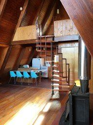 2nd bedroom in loft - wood stove