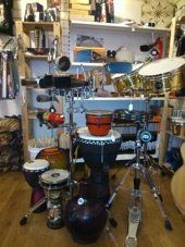 Various musical instruments available at the shop