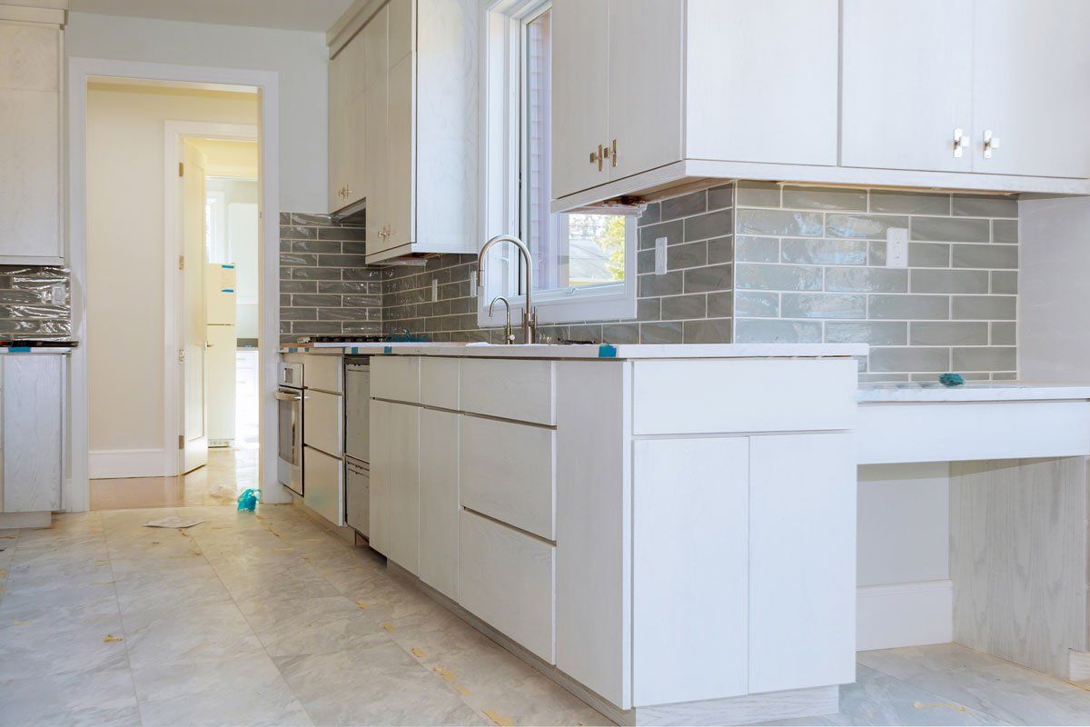 White Colored Kitchen — Longmont, CO — Colorado Stone Company