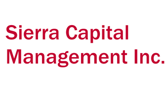 Sierra Capital Management Inc. in dark red text on a white background