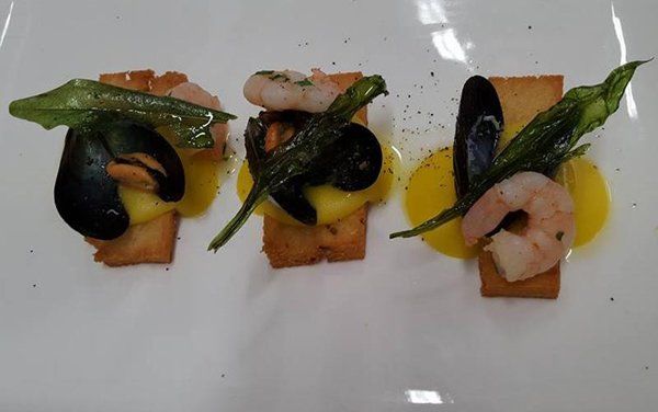 antipasto di cozze gamberi