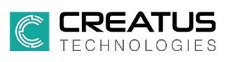 Company logo for Creatus Technologies featuring a teal square with a white stylized maze-like letter C.