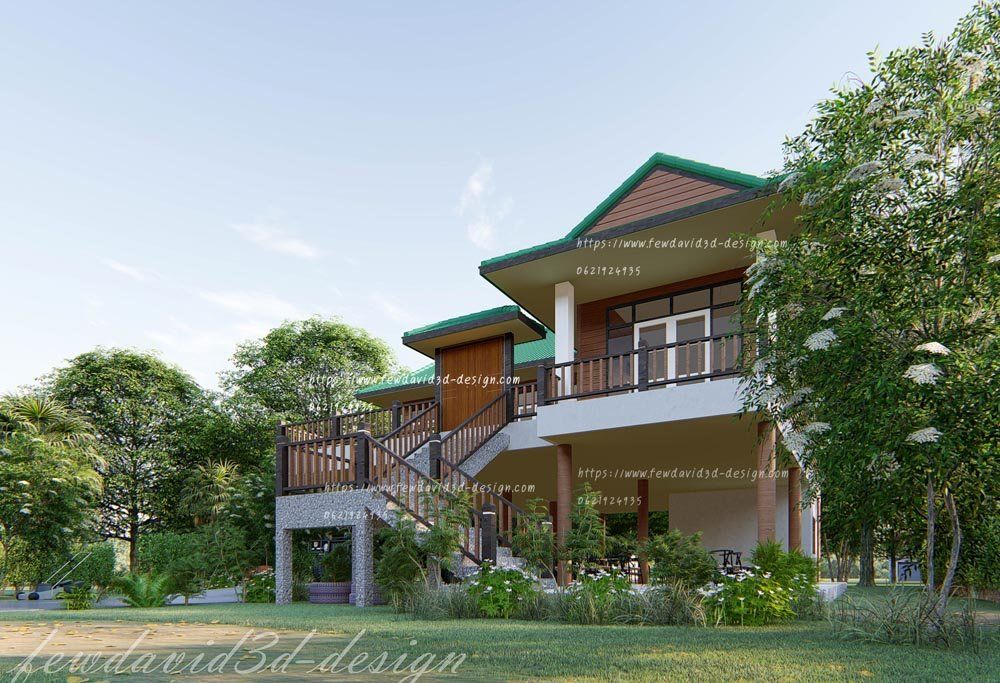 บ้านไทยประยุกต์ 2 ชั้น