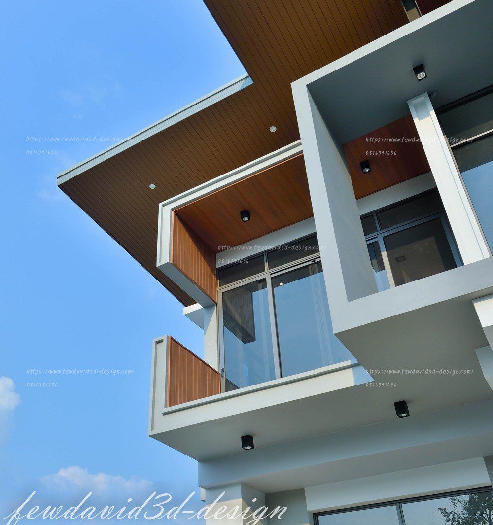 บ้านพักอาศัย 2ชั้น อ.วิเศษชัยชาญ จ.อ่างทอง รับออกแบบบ้านโมเดิร์น