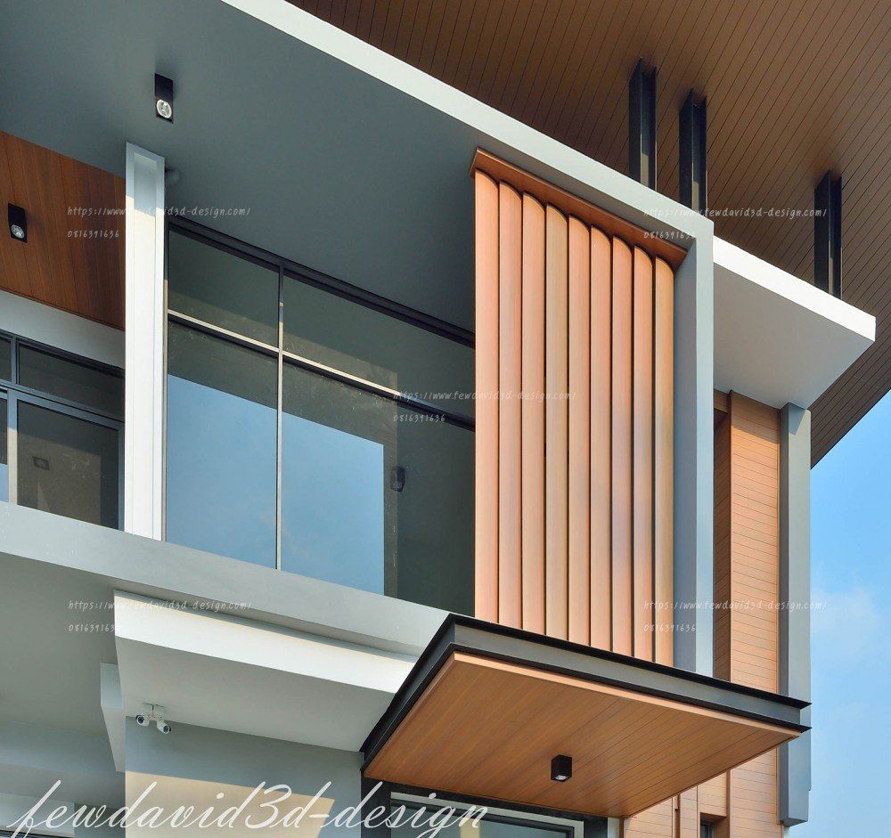 บ้านพักอาศัย 2ชั้น อ.วิเศษชัยชาญ จ.อ่างทอง รับออกแบบบ้านโมเดิร์น
