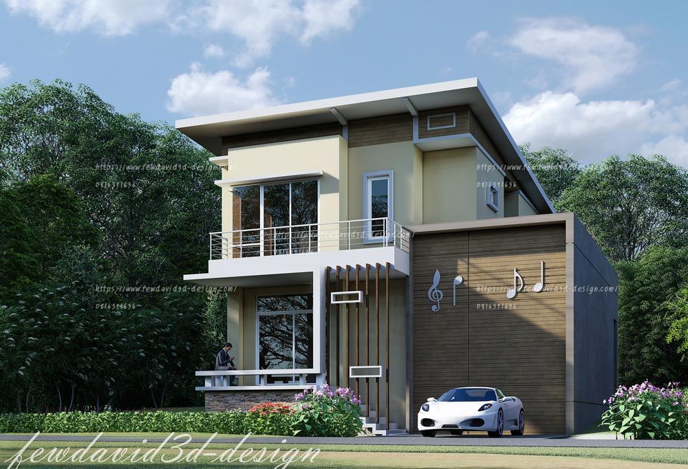 รับออกแบบบ้าน โมเดิร์น
