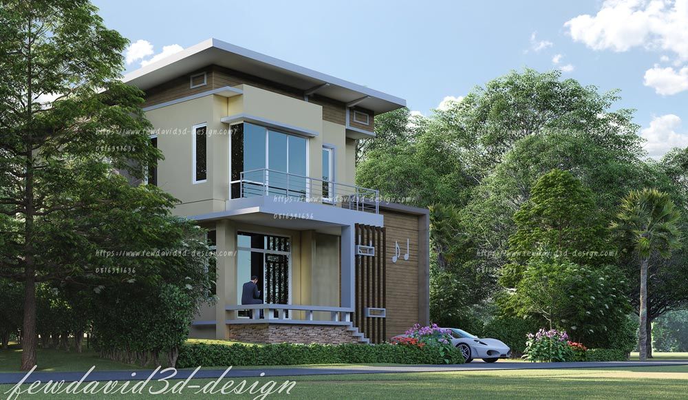 รับออกแบบบ้าน โมเดิร์น