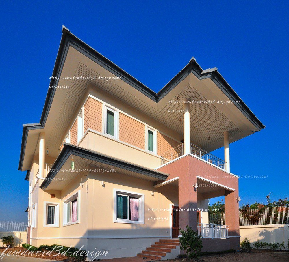 รับออกแบบบ้าน2ชั้น