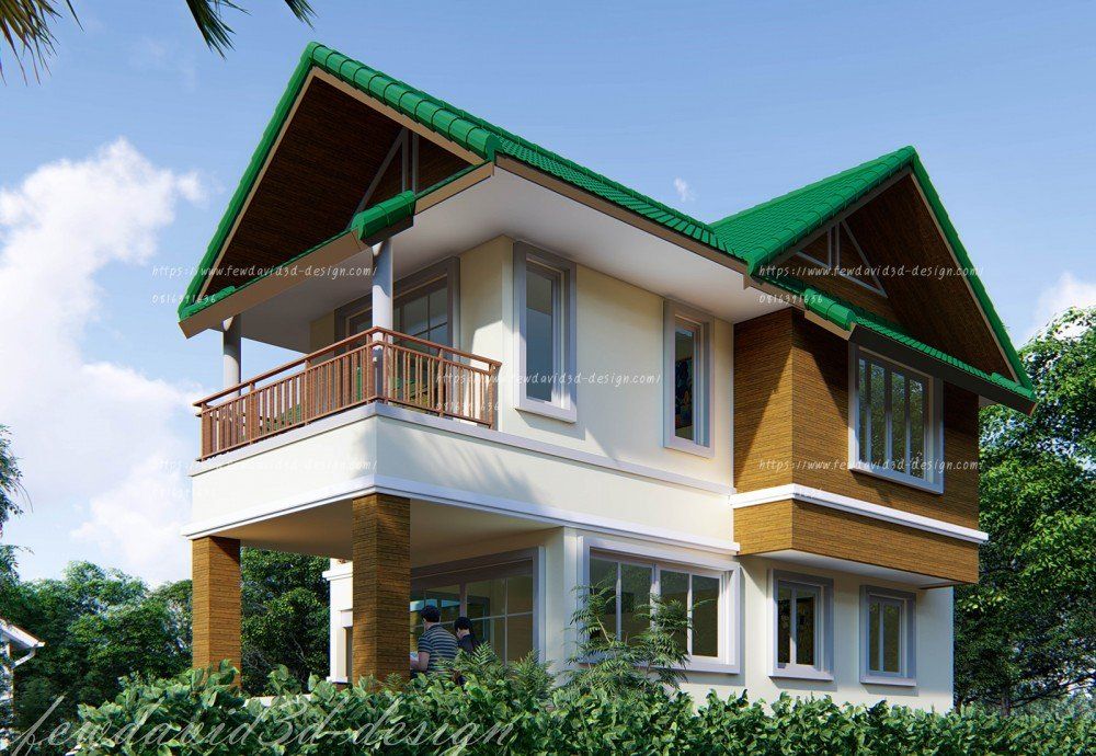 FH 201 แบบบ้าน2ชั้น แบบบ้าน 2 ชั้น ราคา ถูก