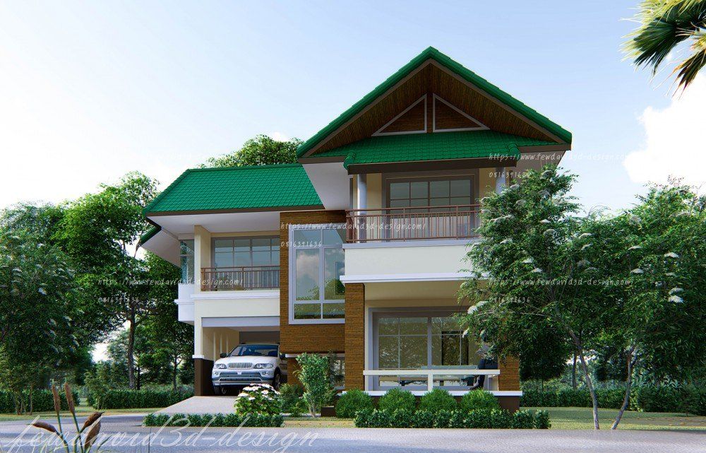 FH 201 แบบบ้าน2ชั้น แบบบ้าน ชั้นเดียว ราคาถูก