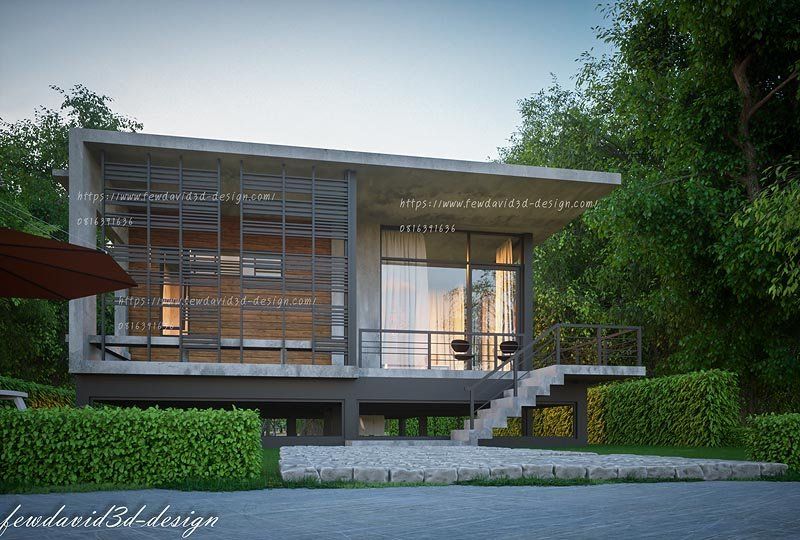 รับออกแบบบ้านโมเดิร์นลอฟต์