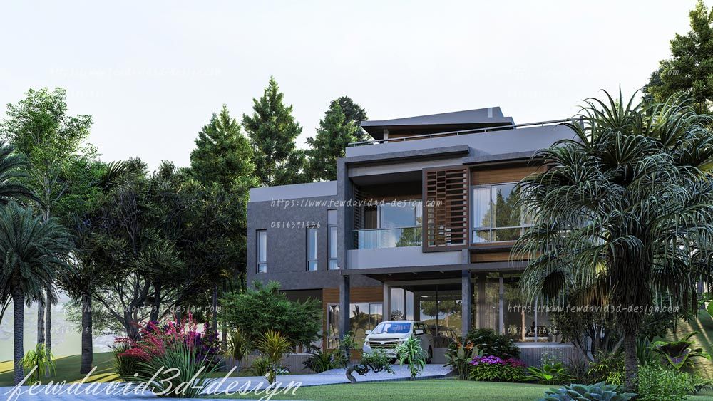 รับออกแบบบ้าน โมเดิร์น