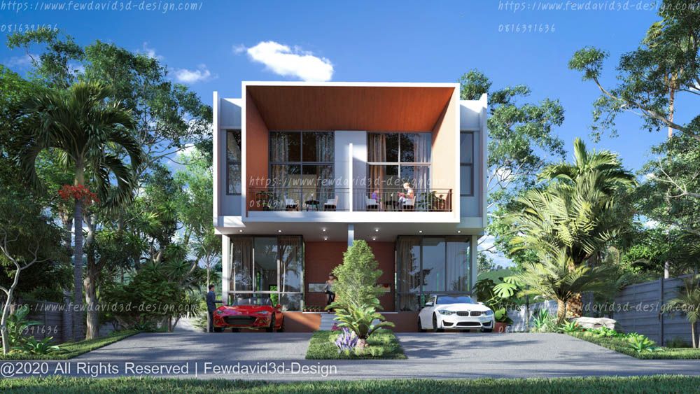 รับออกแบบโครงการหมู่บ้าน