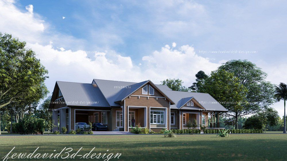 บ้านพักอาศัยชั้นเดียว อ.ปราณบุรี จ.ประจวบคีรีขันธ์ คุณปัณณพร ฯ รับออกแบบบ้าน