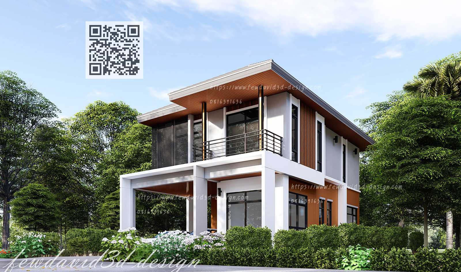 รับออกแบบบ้าน2ชั้น